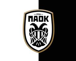 paok Thessalonique symbole club logo Grèce ligue Football abstrait conception vecteur illustration