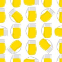 illustration sur le thème grande limonade colorée dans une cruche en verre vecteur