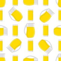illustration sur le thème de la limonade colorée dans un pichet en verre vecteur