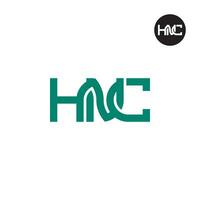 lettre hnc monogramme logo conception vecteur