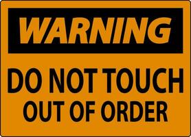avertissement signe faire ne pas toucher - en dehors de commande vecteur