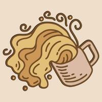 café logo conception avec Créatif et unique concept vecteur