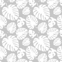 paume feuille sans couture Contexte. monochrome modèle tropical feuille. vecteur