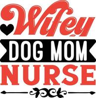 femme chien maman infirmière vecteur