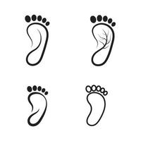 soins des pieds logo modèle vecteur icône illustration