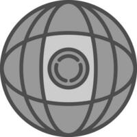 conception d'icône de vecteur de globe