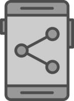 partager la conception d'icônes vectorielles vecteur