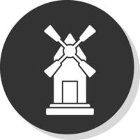 conception d'icône de vecteur de moulin à vent
