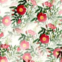 motif textile à répétition florale rouge vecteur