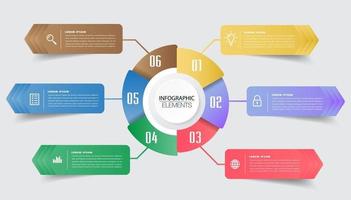 modèle de zone de texte moderne, bannière d'infographie vecteur