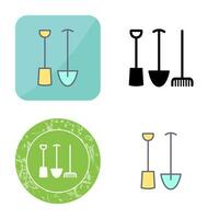 icône de vecteur d'outils de jardinage