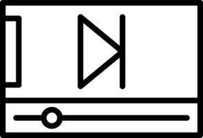 conception d'icônes vectorielles vidéo vecteur