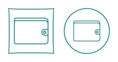 icône de vecteur de portefeuille unique
