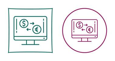 icône de vecteur de change de devises
