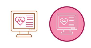 icône de vecteur de cardiogramme