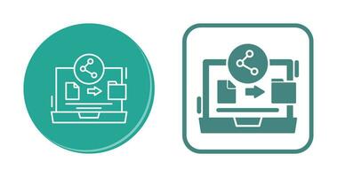icône de vecteur de partage de fichiers