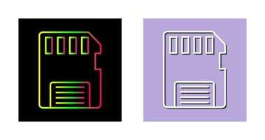 icône de vecteur de carte mémoire