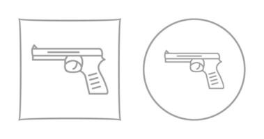 icône de vecteur de pistolet unique