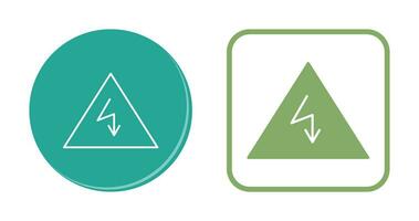 icône de vecteur de danger électrique unique