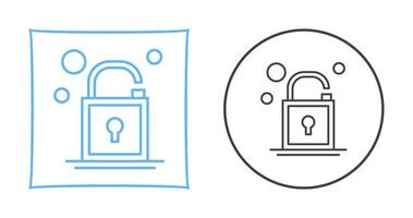 icône de vecteur de verrouillage ouvert