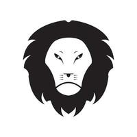 icône de vecteur de modèle de logo tête de lion