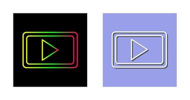 icône de vecteur de communication vidéo unique