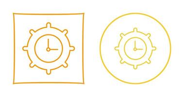 icône de vecteur de paramètres de temps