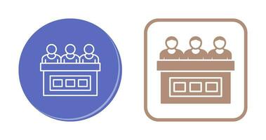 icône de vecteur de jury