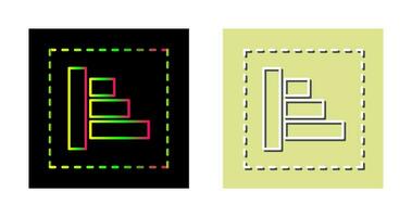 icône de vecteur d'alignement d'objet