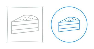 icône de vecteur de tranche de gâteau