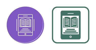 icône de vecteur de livre électronique
