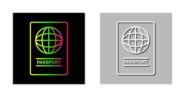 icône de vecteur de passeport