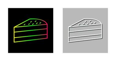 icône de vecteur de tranche de gâteau