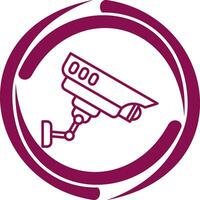 icône de vecteur de vidéosurveillance