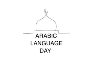 un arabe journée fête bannière vecteur