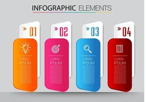 modèle de zone de texte moderne, bannière d'infographie vecteur