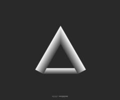vecteur de ligne triangulaire. Forme géométrique. signe de logo