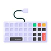 clavier et appareil de saisie vecteur