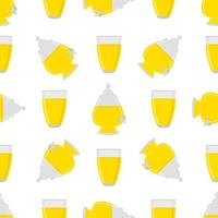 illustration sur le thème de la limonade colorée dans un pichet en verre vecteur