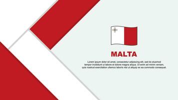 Malte drapeau abstrait Contexte conception modèle. Malte indépendance journée bannière dessin animé vecteur illustration. Malte illustration