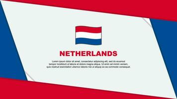 Pays-Bas drapeau abstrait Contexte conception modèle. Pays-Bas indépendance journée bannière dessin animé vecteur illustration. Pays-Bas indépendance journée