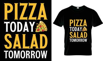 Pizza T-shirt conception vecteur graphique.