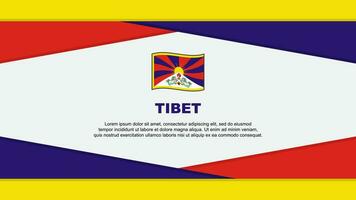 Tibet drapeau abstrait Contexte conception modèle. Tibet indépendance journée bannière dessin animé vecteur illustration. Tibet vecteur