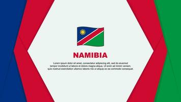 Namibie drapeau abstrait Contexte conception modèle. Namibie indépendance journée bannière dessin animé vecteur illustration. Namibie Contexte