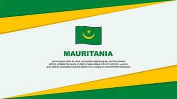 Mauritanie drapeau abstrait Contexte conception modèle. Mauritanie indépendance journée bannière dessin animé vecteur illustration. conception