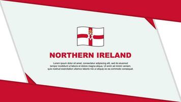 nord Irlande drapeau abstrait Contexte conception modèle. nord Irlande indépendance journée bannière dessin animé vecteur illustration. nord Irlande indépendance journée