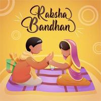 concept de raksha bandhan vecteur