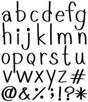 Les lettres de l&#39;alphabet vecteur