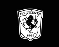 twenté club logo symbole blanc Pays-Bas eredivisie ligue Football abstrait conception vecteur illustration avec noir Contexte