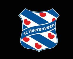 heerenveen club symbole logo Pays-Bas eredivisie ligue Football abstrait conception vecteur illustration avec noir Contexte